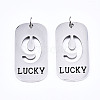 201 Stainless Steel Pendants STAS-T044-220P-9-1