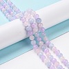 Natural Aquamarine & Rose Quartz & Amethyst Beads Strands G-H280-02A-2