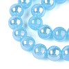 Electroplate Imitation Jade Glass Beads Strands GLAA-T032-J10mm-AB04-3