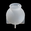 Round Wishing Bottle DIY Pendant Silicone Molds DIY-K073-02-6