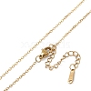 201 Stainless Steel Cable Chain Necklaces NJEW-P309-17A-G-3