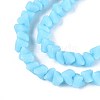 Frosted Opaque Glass Beads Strands GLAA-N017-4mm-18-4