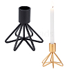 Gorgecraft 2Pcs 2 Colors Iron Candle Holder AJEW-GF0002-62-1