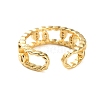 Rack Plating Brass Micro Pave Cubic Zirconia Open Cuff Rings for Women RJEW-U026-01G-03-3