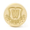 Golden Tone Round Wax Seal Brass Stamp Heads AJEW-Z034-02G-W-2