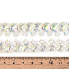 Baking Paint Electroplate Transparent Glass Beads Strands EGLA-N017-06-B01-4