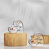 Heart-shaped with Word Acrylic Ornaments DJEW-WH0241-011-5