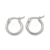 Tarnish Resistant 304 Stainless Steel Hoop Earrings EJEW-F105-12P-3