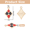 Alloy Enamel Pendants ENAM-WH0056-49G-2