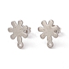 Non-Tarnish 201 Stainless Steel Stud Earring Findings STAS-G266-14P-1