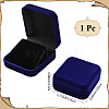 Square Velvet Bangle Storage Boxes with Black Inside CON-WH20010-03B-2