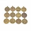 Tibetan Style Alloy Pendants PALLOY-TAC0013-12AB-RS-1