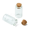 8Pcs Glass Jar Glass Bottles with Cork Stopper AJEW-FS0001-10-3