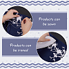 Polyester Embroidery Flower Lace Appliques DIY-WH0504-262-4