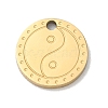 304 Stainless Steel Charms SA-CBA2714-04G-G-1