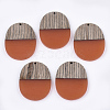 Resin & Wenge Wood Pendants RESI-T023-01K-1