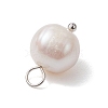 Natural Cultured Freshwater Pearl Pendants PALLOY-JF03091-01-4