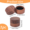 Column Wood Finger Rings Box CON-WH0089-16-2