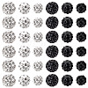 120Pcs 6 Styles Rhinestone Pave Disco Ball Beads RB-TA0001-14-3
