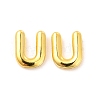 Brass Hollow Out Initial Letter Stud Earrings for Women EJEW-A044-01G-U-1