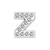 Eco-Friendly Zinc Alloy Slide Charms ALRI-WH0001-01P-Z-1