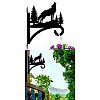 Iron Hanging Plant Hanger Bracket HJEW-WH0095-020-9