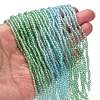 Transparent Painted Glass Beads Strands X-DGLA-A034-T1mm-A16-2