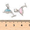 Brass Enamel Pendants KK-H534-01B-P-3
