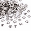 5-Petal Flower Smooth Surface 304 Stainless Steel Bead Caps STAS-R065-57-1