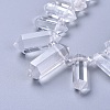 Grade A Natural Quartz Crystal Beads Strands G-G805-G16-3