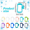 GOMAKERER 12Pcs 12 Colors Silicone Mason Jar Spoon Holder FIND-GO0001-37-2