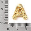 Brass Micro Pave Clear Cubic Zirconia Pendant KK-Z046-01G-A-3