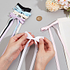 Big Bowknot Polyester Alligator Hair Clips AJEW-CP0008-39D-3