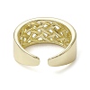 Rack Plating Brass Open Cuff Rings RJEW-K257-16G-3