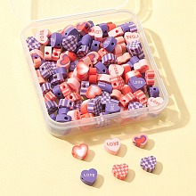 Valentine's Day Handmade Polymer Clay Beads CLAY-FS0001-24