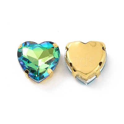 Heart Sew on Rhinestone LS-X1-DIY-E062-04G-01-1