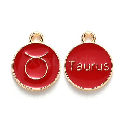 Alloy Enamel Pendants ENAM-SZ0001-27B-C-1