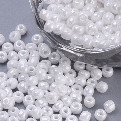 Baking Paint 8/0 Glass Seed Beads SEED-Q025-3mm-L32-1