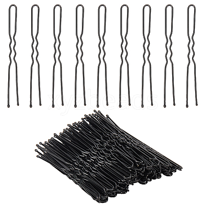 100Pcs Hair Accessories Iron Hair Forks Findings OHAR-SC0001-08-1