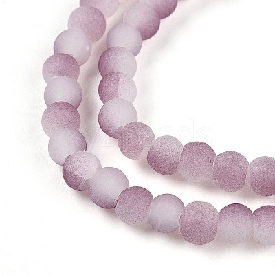 Crackle Glass Beads Strands GLAA-N009-4mm-05-1