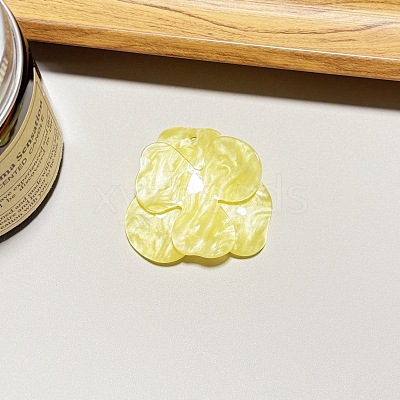 Opaque 3D Acrylic Pendants OACR-U007-02B-04-1