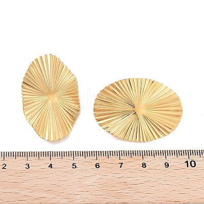 Ion Plating(IP) 304 Stainless Steel Stud Earring Findings STAS-P357-01B-G-1