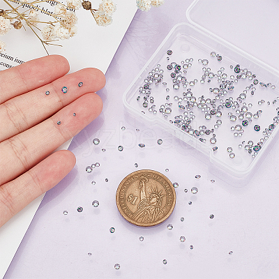 5 Style Cubic Zirconia Pointed Back Cabochons ZIRC-PH0001-41-1