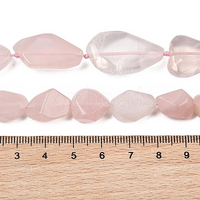 Natural Rose Quartz Beads Strands GG-CBA3D9B-11-1