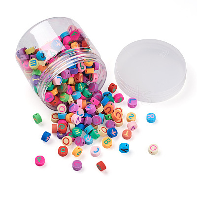 300Pcs Handmade Polymer Clay Colours Beads CLAY-CD0001-04-1