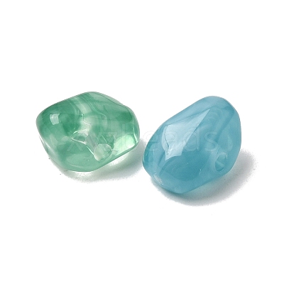 Opaque Acrylic Imitation Gemstone Beads X-OACR-G061-04-1