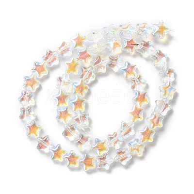 Transparent Glass Beads Strand X1-GLAA-F112-02I-1