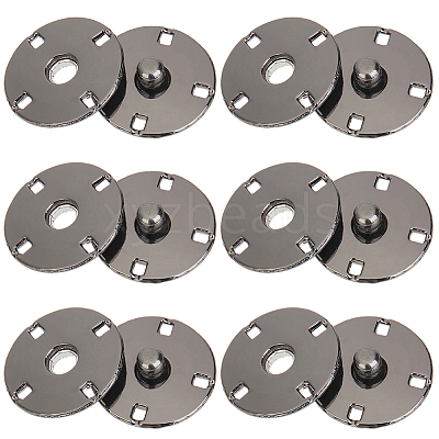 10Pairs Alloy Snap Buttons FIND-CY0001-53B-1