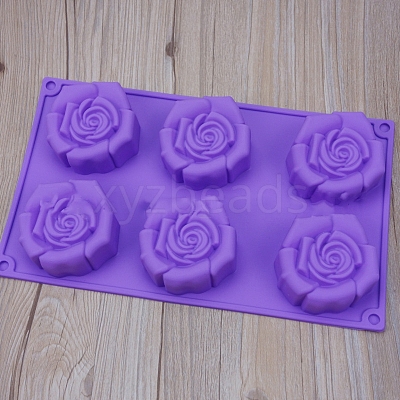 Flower Food Grade Silicone Molds SOAP-PW0001-081-1