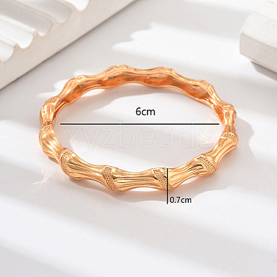 Real 18K Gold Plated Brass Bangles AJ8200-1-1